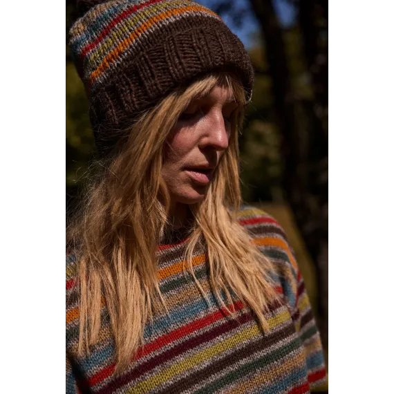 Himalaya. Iris. Stripet ullgenser. Multicol.