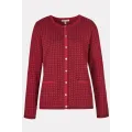 Himalaya.  Raida jacquard jakke. Aubergine/bordeaux