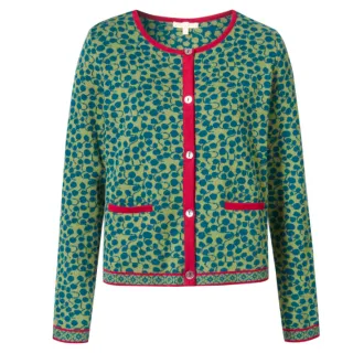 Himalaya.  Fella jacquard kort jakke. Flaskegrønn