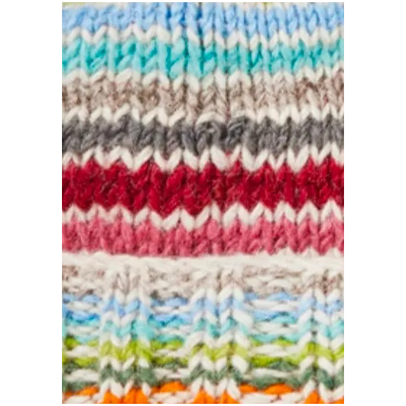 Himalaya. Iris. Stripet ull-lue. Multicol.