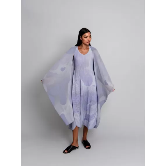 Alquema. Long estrella dress. Deep nile