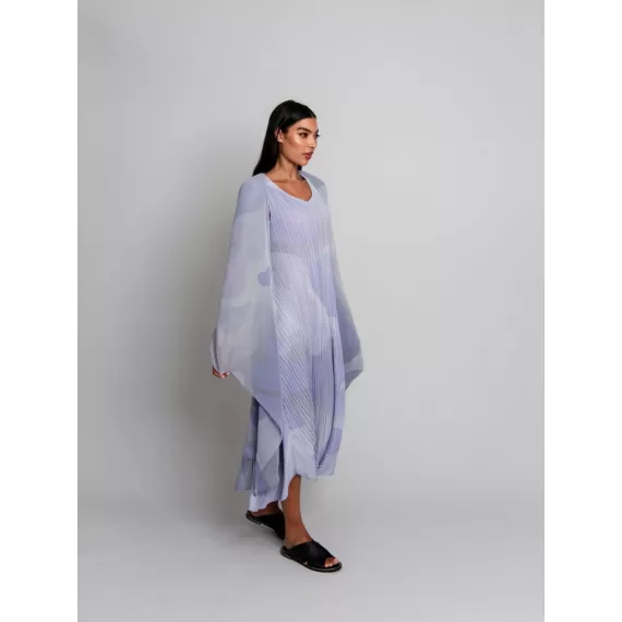 Alquema. Long estrella dress. Deep nile