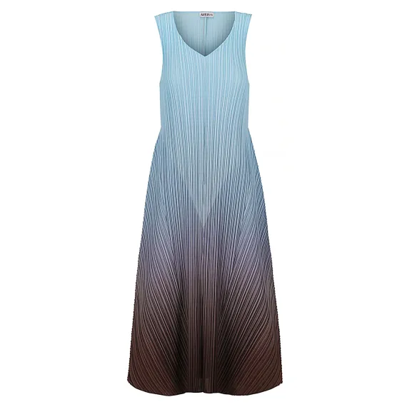 Alquema. Long estrella dress. Blue topaz