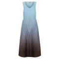 Alquema. Long estrella dress. Blue topaz