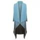 Collare coat. Blue topaz