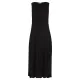 Alquema. Long estrella dress. Plain black