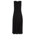 Alquema. Long estrella dress. Plain black