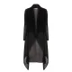 Collare coat. Plain black