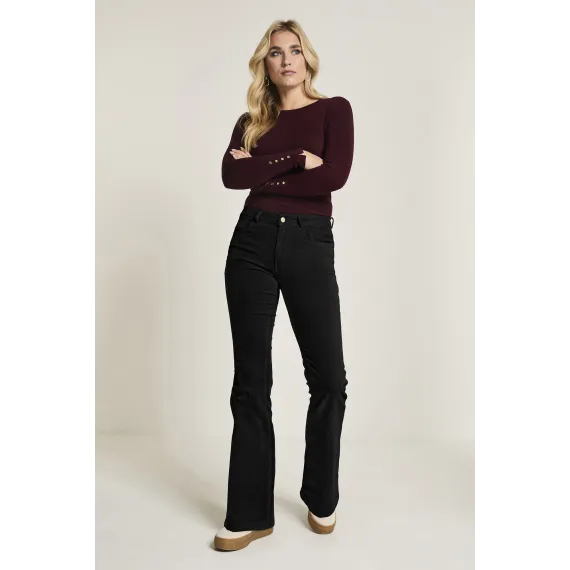 Para Mi, Jade.Vintage Corduroy. Black