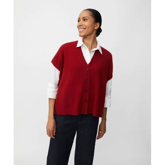 Masai, Lucanne Cardigan.Red Dahlia