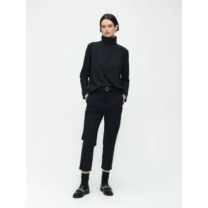 Jane Lushka. Dolche Vita top. Tecnical jersey. Black