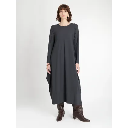 Jane Lushka.  Isabel dress LS technical jersey Grey