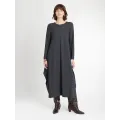 Jane Lushka.  Isabel dress LS technical jersey Grey