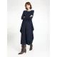 Jane Lushka.  Isabel dress LS technical jersey Blue