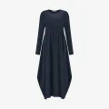 Jane Lushka. ARMY GREEN Isabel dress LS technical jersey.