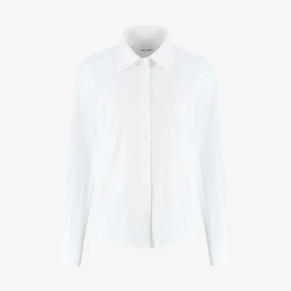 Jane Lushka.Ivona blouse technical jersey. White