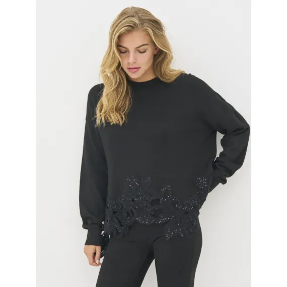 NÜ. Bobbi poncho knit. Sort