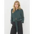 NÜ.BILLIE skjorte. Petrol green mix