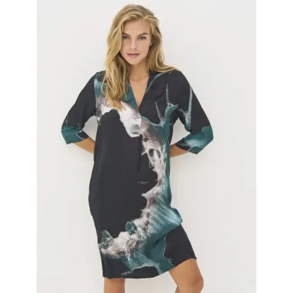 NÜ.BABETH tunika. Petrol green mix