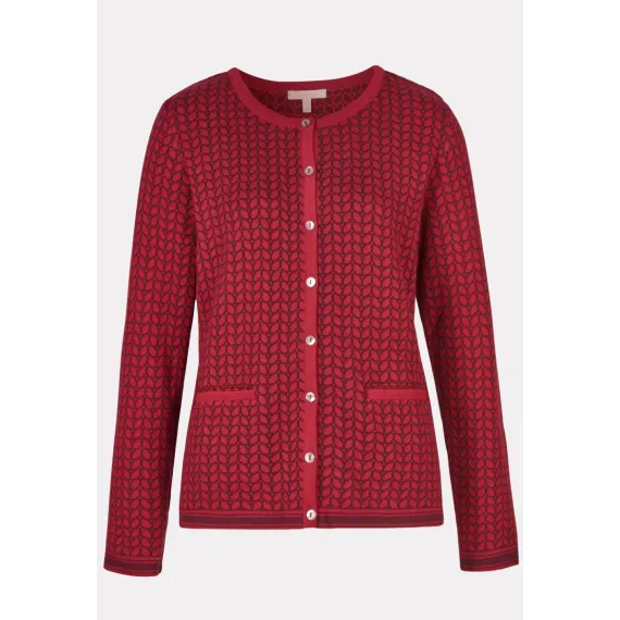 Himalaya.  Raida jacquard jakke. Aubergine/bordeaux