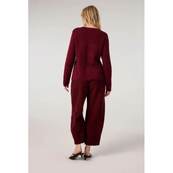 Himalaya.  Raida jacquard jakke. Aubergine/bordeaux