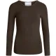 LA ROUGE. Lisa L/S t-shirt. Dark brown