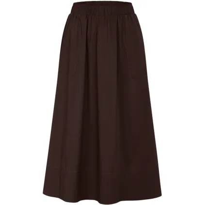 LA ROUGE. Vilma Skirt. Dark brown