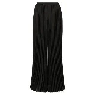 Alquema. Simply pleat swing pant. Black