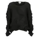 Alquema. LS Nikki tee top. Black