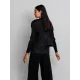 Alquema. Simply pleat bolero. Black