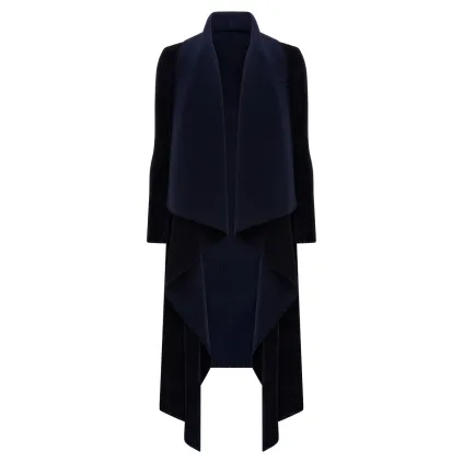 Alquema. Velvet Arizona coat. Ink