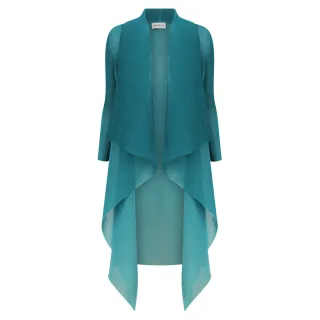 Alquema. Collare coat. Deep nile