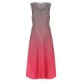 Alquema. Long estrella dress. Smoky hot pink