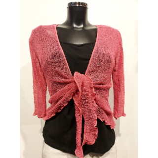 Strikket Bolero. Coaral. Farge 18