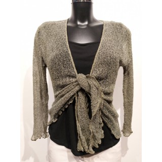 Strikket Bolero. Taupe. Farge 48