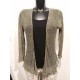 Strikket Bolero. Taupe. Farge 48