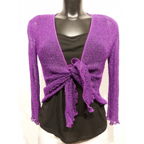 Strikket Bolero. Lilla