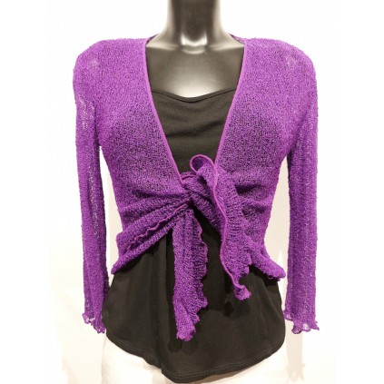 Strikket Bolero. Lilla