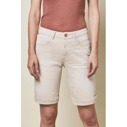 Para Mi Lyndsey Shorts, Denim Beige