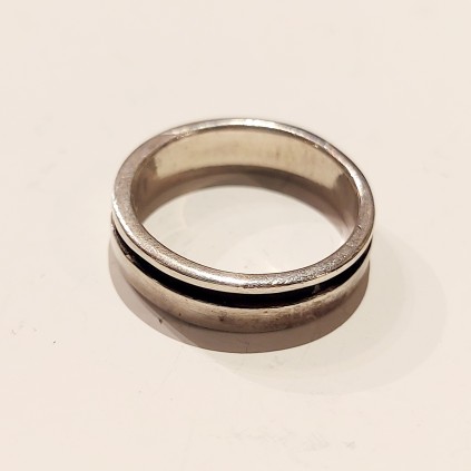 Oksydert sølvring. 925S