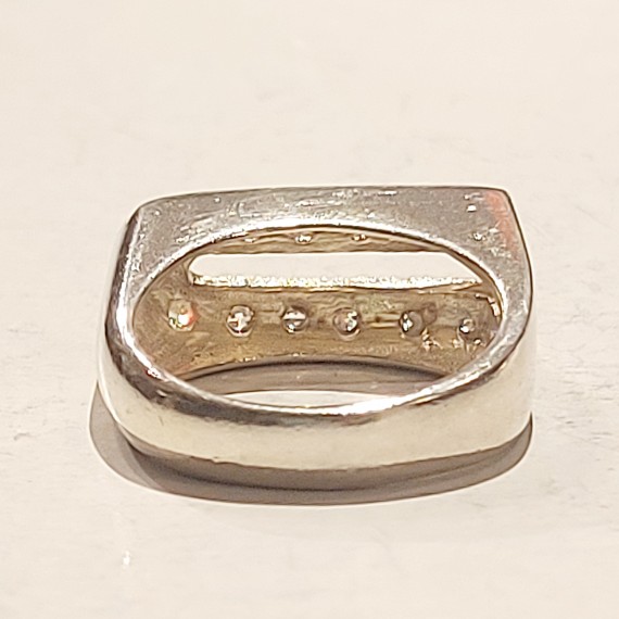 Sølvring. Cubic zirkonia.925S.