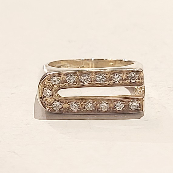 Sølvring. Cubic zirkonia.925S.