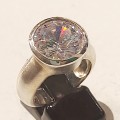 Sølvring. Cubic zirkonia.925S.