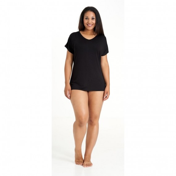 Sansgaard. Basic, Amsterdam T-Shirt. Sort
