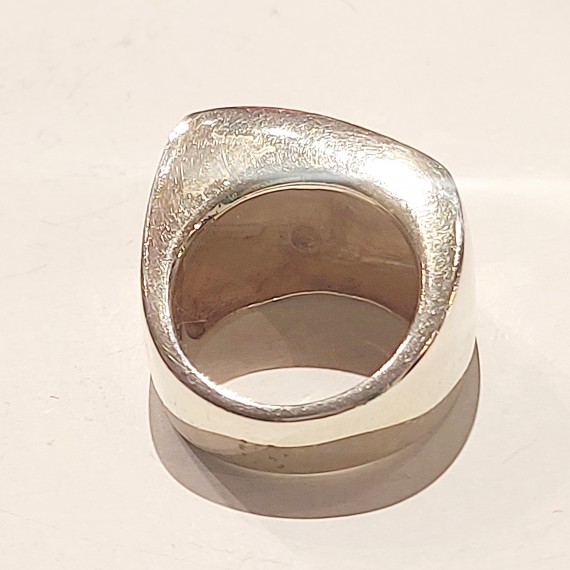 Sølvring. Onyx 925S.