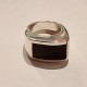 Sølvring. Onyx 925S.