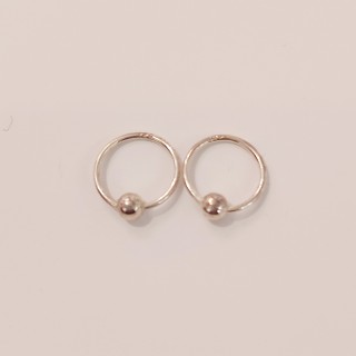 Øreringer 925s. 13mm x 1mm