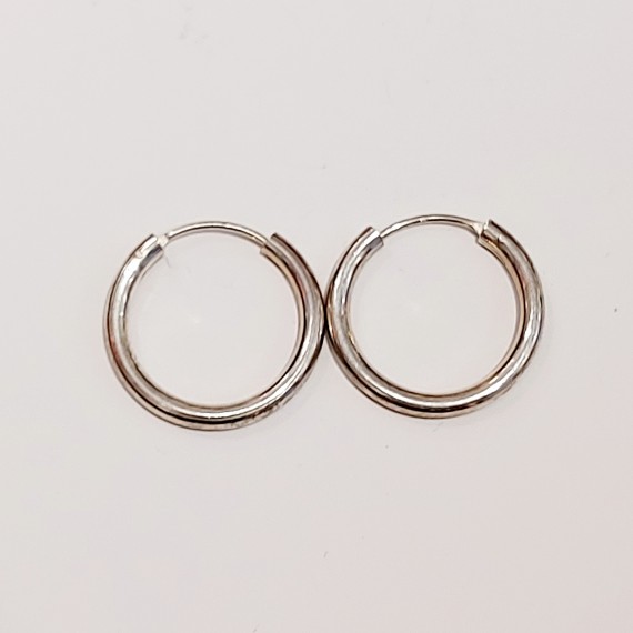 Øreringer 925s. 18mm x2,2mm