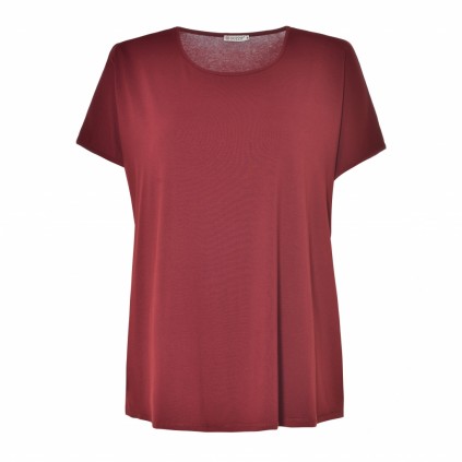 Basic, Gitte T-Shirt. Bordeaux